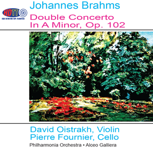 Brahms Double Concerto - Oistrakh, violin / Fournier, cello / Philharmonia Orchestra - Galliera