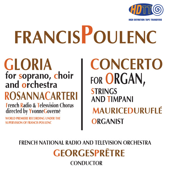 Poulenc Gloria - Concerto pour orgue, cordes et timbales - Georges Prêtre