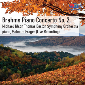 Brahms Piano Concerto No. 2 - Michael Tilson Thomas BSO - piano, Frager (Live Recording)