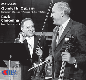 Jascha Heifetz plays Bach Chaconne - Mozart Quintet In C (K. 515)