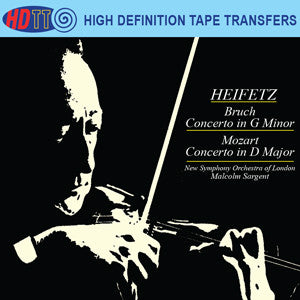 Bruch Violin Concerto No.1, Op.26 - Mozart Violin Concerto No.4 in D major, K.218 Heifetz, violin - Sargent conductor