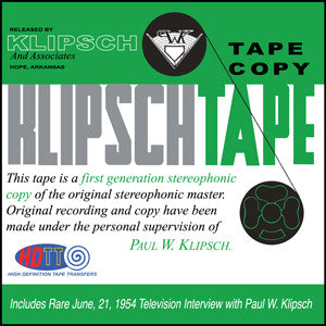 Klipsch Tape Reissues Volume I