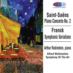 Saint-Saëns Piano Concerto No. 2 - Franck Symphonic Variations - Rubinstein, piano