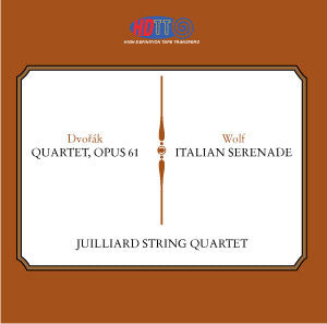 Dvorak: Quartet, Opus 61 & Wolf: Italian Serenade - Juilliard String Quartet